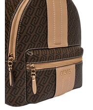 LIUJO EMATITE Zaino con tasca frontale testa moro/dk.cipria - Borse Donna - 5