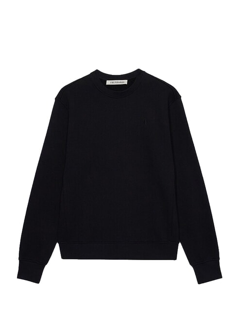 JERSEY Felpa in cotone black - Felpe Uomo