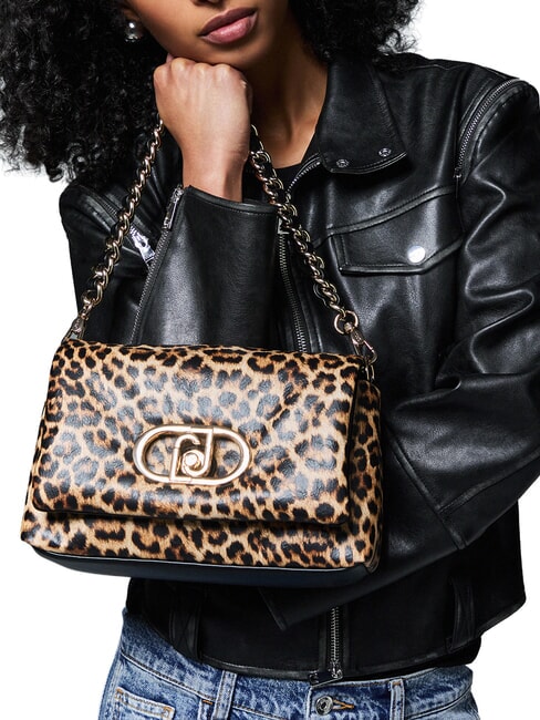 LAPUFFY Borsa a spalla, con tracolla macul.naturale - Borse Donna