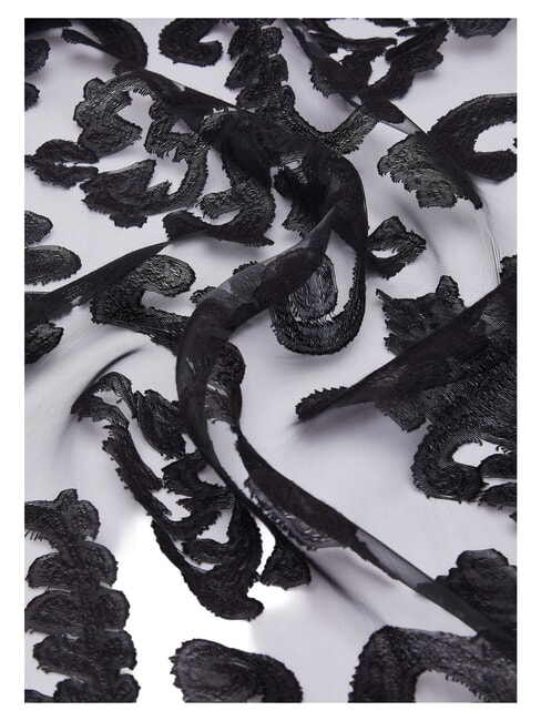 PIZZO Foulard stampato NERO - Sciarpe