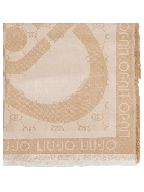 LOGO Foulard in jacquard sabbia - Sciarpe