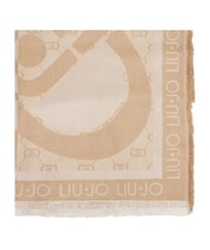 LIUJO LOGO Foulard in jacquard sabbia - Sciarpe - 3