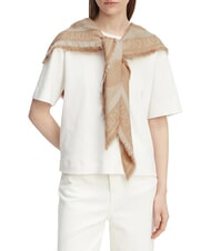 LIUJO LOGO Foulard in jacquard sabbia - Sciarpe - 4