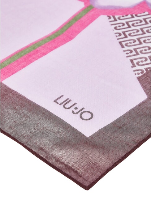 FLOWER Foulard a blocchi cranberry - Sciarpe