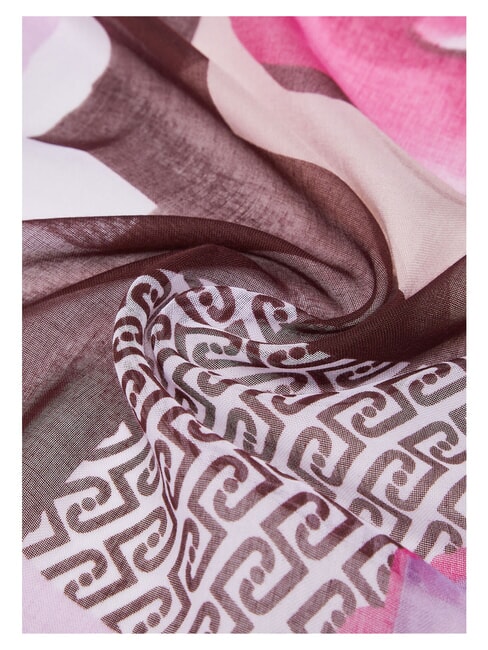 FLOWER Foulard a blocchi cranberry - Sciarpe