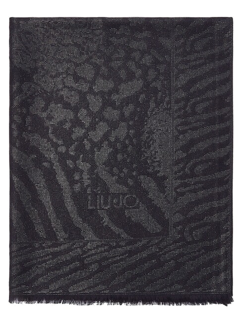 ANIMALIER Foulard stampato NERO - Sciarpe