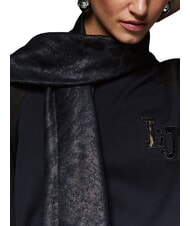 LIUJO ANIMALIER Foulard stampato NERO - Sciarpe - 5