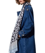LIUJO ANIMALIER Sciarpa dusty blue - Sciarpe - 5