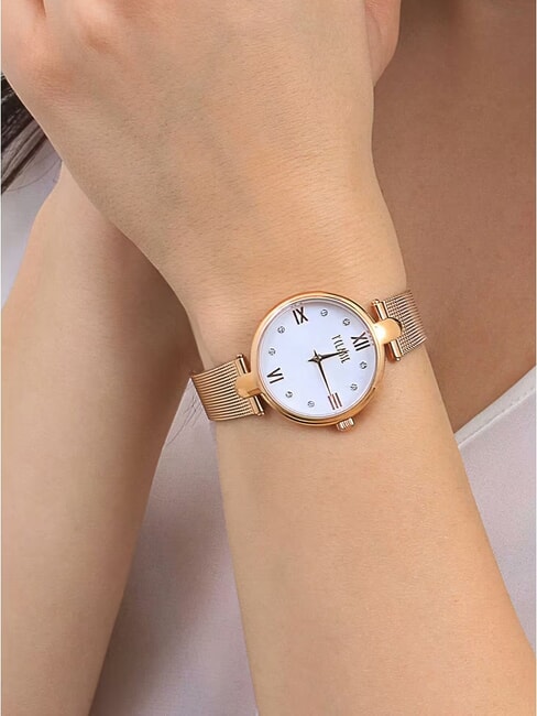 SANTORINI Orologio solo tempo acciaio-rose - Orologi