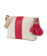 POLLINI HERITAGE Borsa a tracolla avorio rosso - Borse Donna - 2