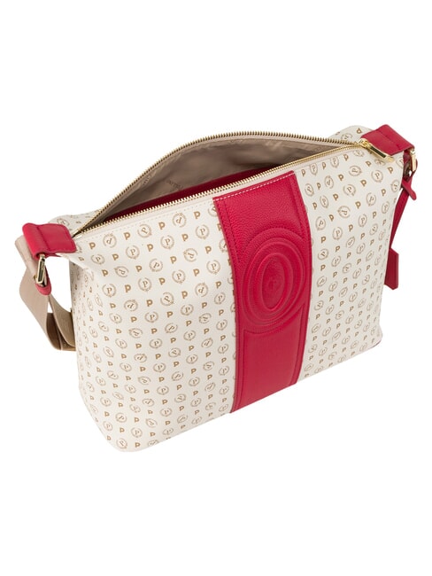 HERITAGE Borsa a tracolla avorio rosso - Borse Donna