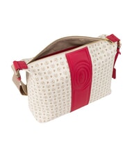 POLLINI HERITAGE Borsa a tracolla avorio rosso - Borse Donna - 4