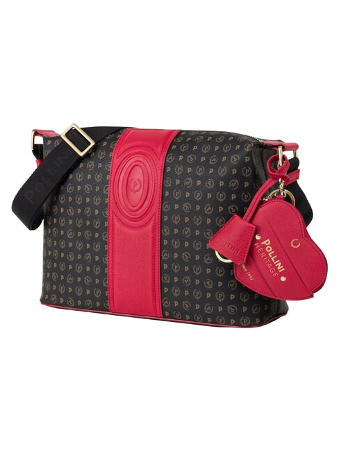 HERITAGE Borsa a tracolla nero rosso - Borse Donna