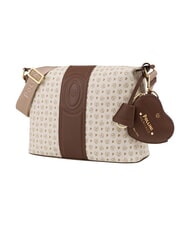 POLLINI HERITAGE Borsa a tracolla avorio marrone - Borse Donna - 2