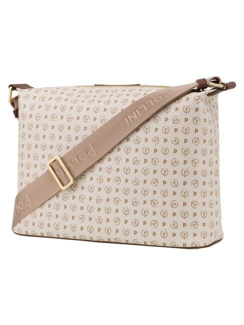 HERITAGE Borsa a tracolla avorio marrone - Borse Donna