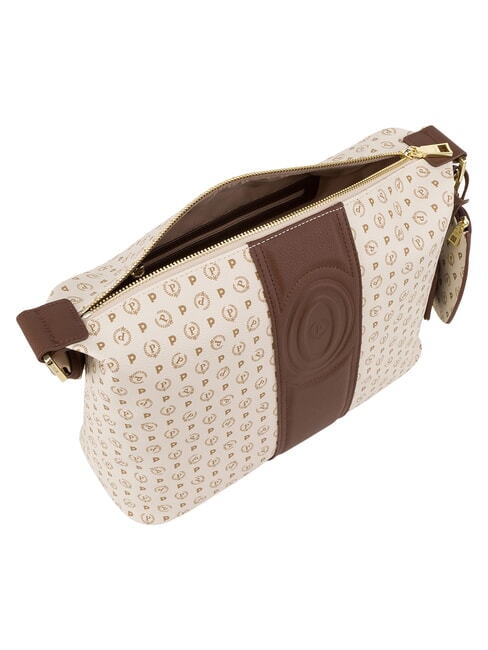 HERITAGE Borsa a tracolla avorio marrone - Borse Donna