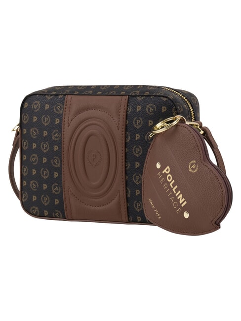 HERITAGE Borsa mini a tracolla nero marrone - Borse Donna