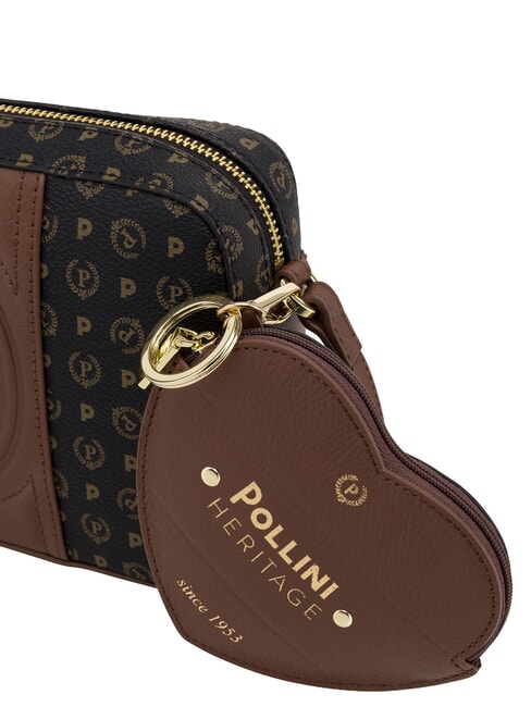 HERITAGE Borsa mini a tracolla nero marrone - Borse Donna