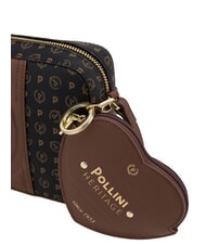 POLLINI HERITAGE Borsa mini a tracolla nero marrone - Borse Donna - 5