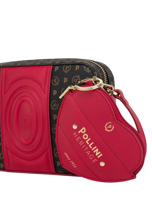 HERITAGE Borsa mini a tracolla nero rosso - Borse Donna