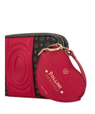 POLLINI HERITAGE Borsa mini a tracolla nero rosso - Borse Donna - 5