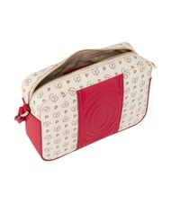 POLLINI HERITAGE Borsa mini a tracolla avorio rosso - Borse Donna - 4