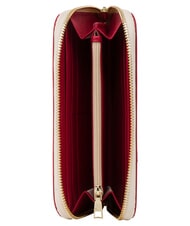 POLLINI HERITAGE Portafoglio large, ziparound avorio rosso - Portafogli Donna - 3