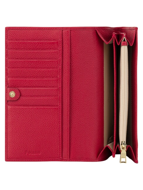 HERITAGE Portafoglio large con porta carte avorio rosso - Portafogli Donna