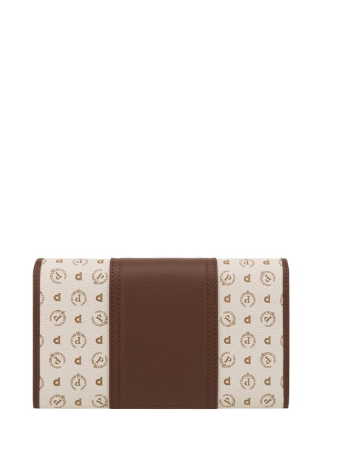 HERITAGE Portafoglio large con porta carte avorio marrone - Portafogli Donna