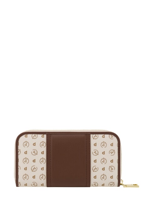 HERITAGE Portafoglio large, ziparound avorio marrone - Portafogli Donna