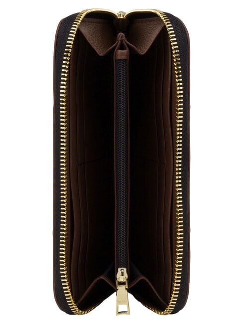 HERITAGE Portafoglio large, ziparound nero marrone - Portafogli Donna