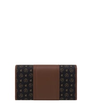 POLLINI HERITAGE Portafoglio large con porta carte nero marrone - Portafogli Donna - 2