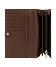 POLLINI HERITAGE Portafoglio large con porta carte nero marrone - Portafogli Donna - 3