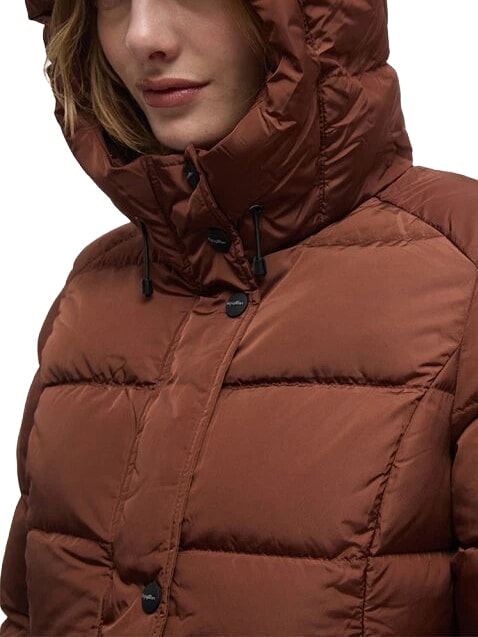 LADY LONG HUNTER Piumino lungo coffee - Piumini Donna