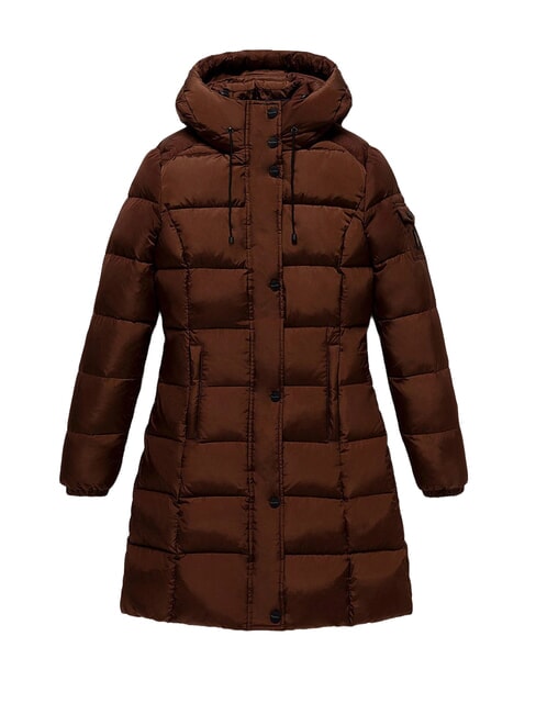 LADY LONG HUNTER Piumino lungo coffee - Piumini Donna