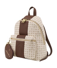 POLLINI HERITAGE Zaino con tasca anteriore e portachiavi avorio marrone - Borse Donna - 2