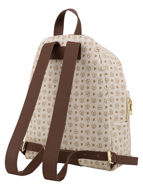 HERITAGE Zaino con tasca anteriore e portachiavi avorio marrone - Borse Donna