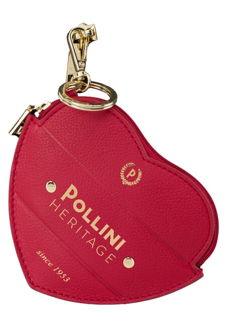 HERITAGE Zaino con tasca anteriore e portachiavi nero rosso - Borse Donna