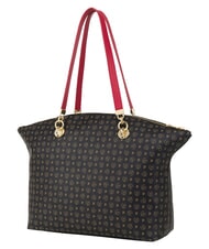 POLLINI HERITAGE Borsa tote a spalla, con portachiavi nero rosso - Borse Donna - 4