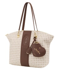 POLLINI HERITAGE Borsa tote a spalla, con portachiavi avorio marrone - Borse Donna - 2