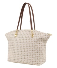 POLLINI HERITAGE Borsa tote a spalla, con portachiavi avorio marrone - Borse Donna - 3