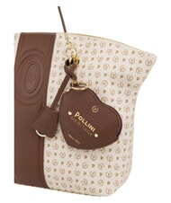 POLLINI HERITAGE Borsa tote a spalla, con portachiavi avorio marrone - Borse Donna - 6