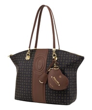 POLLINI HERITAGE Borsa tote a spalla, con portachiavi nero marrone - Borse Donna - 2