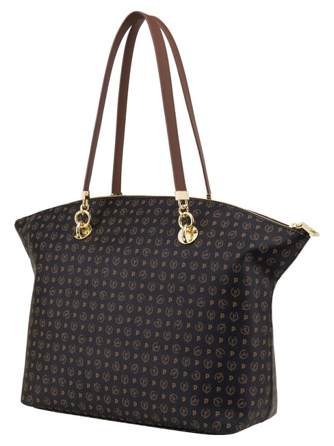 HERITAGE Borsa tote a spalla, con portachiavi nero marrone - Borse Donna