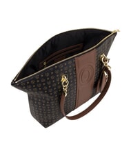 POLLINI HERITAGE Borsa tote a spalla, con portachiavi nero marrone - Borse Donna - 4