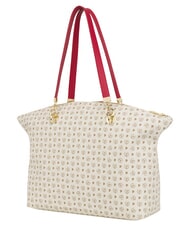 POLLINI HERITAGE Borsa tote a spalla, con portachiavi avorio rosso - Borse Donna - 3