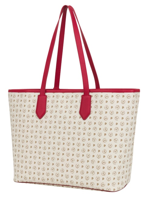 HERITAGE Borsa shopping a spalla, con necessaire avorio rosso - Borse Donna