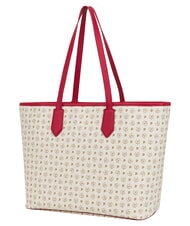 POLLINI HERITAGE Borsa shopping a spalla, con necessaire avorio rosso - Borse Donna - 3