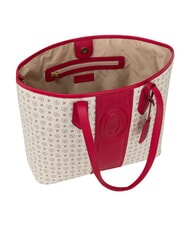 POLLINI HERITAGE Borsa shopping a spalla, con necessaire avorio rosso - Borse Donna - 4