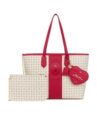 POLLINI HERITAGE Borsa shopping a spalla, con necessaire avorio rosso - Borse Donna - 5
